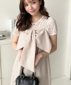 【その他のブランド/Other】のビッグリボンキャミワンピース グレイッシュベージュ|ID: prp329100004547159 ipo3291000000032714444