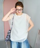 【フリークスストア/FREAK'S STORE】のオーガンジー × カットソー重ねフレンチスリーブプルオーバー【限定展開】 25SS オフホワイト|ID: prp329100004547161 ipo3291000000032680720