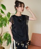 【フリークスストア/FREAK'S STORE】のオーガンジー × カットソー重ねフレンチスリーブプルオーバー【限定展開】 25SS ブラック|ID: prp329100004547161 ipo3291000000032680721