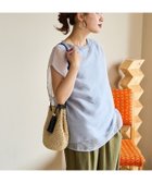 【フリークスストア/FREAK'S STORE】のオーガンジー × カットソー重ねフレンチスリーブプルオーバー【限定展開】 25SS サックスブルー|ID: prp329100004547161 ipo3291000000032680726