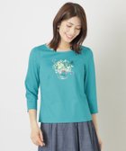 【トゥー ビー シック/TO BE CHIC】のコットンポンチ モチーフカットソー サックスブルー|ID: prp329100004547162 ipo3291000000032240746