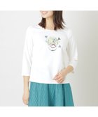 【トゥー ビー シック/TO BE CHIC】のコットンポンチ モチーフカットソー オフホワイト1|ID: prp329100004547162 ipo3291000000032240747