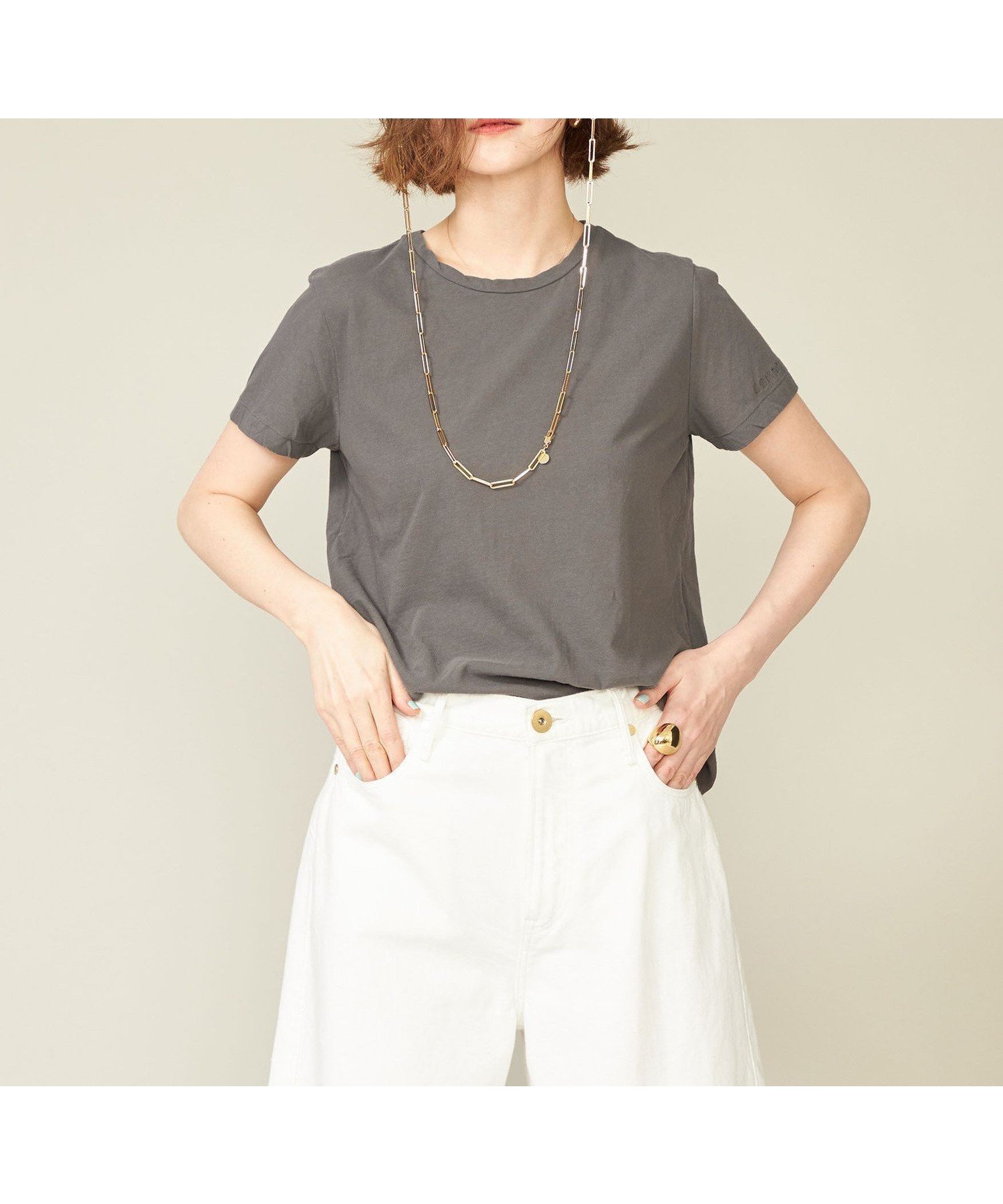 【ユナイテッドアローズ/UNITED ARROWS】の【別注】 GREYCHORD for conte LIZA クルーネックTシャツ インテリア・キッズ・メンズ・レディースファッション・服の通販 founy(ファニー) 　ファッション　Fashion　レディースファッション　Ladies' Fashion Online　トップス・カットソー　Tops/Tshirt　シャツ/ブラウス　Shirts/Blouses　ロング / Tシャツ　T-Shirts　2022年　2022　2022 春夏 S/S　Ss,Spring/Summer,2022　フィット　Fit　レギュラー　Regular　別注　Special Order　MD.GRAY|ID: prp329100004547174 ipo3291000000032622939
