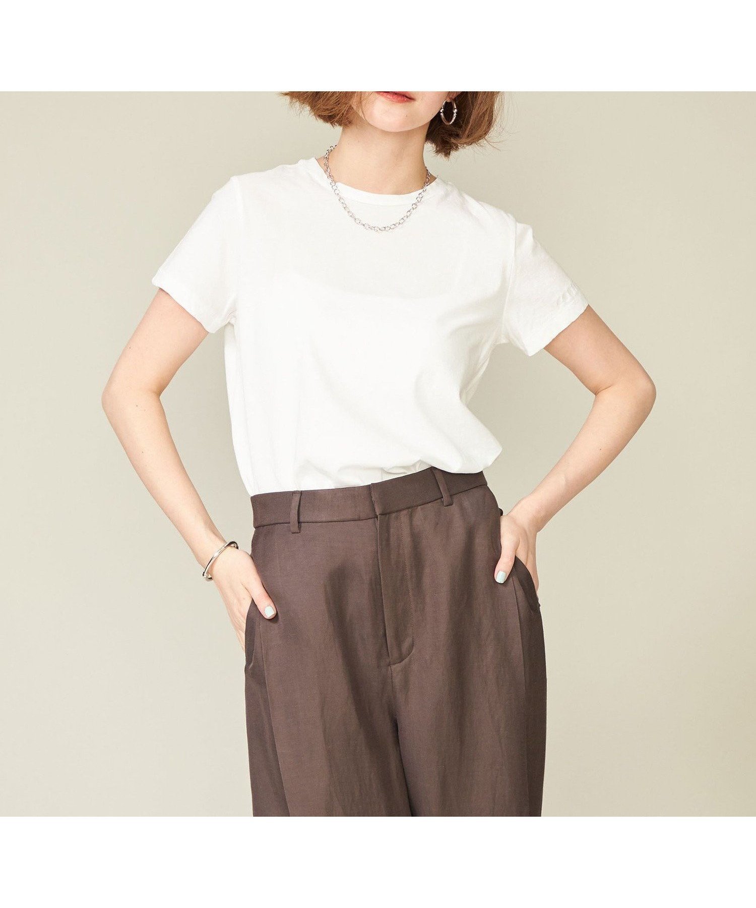 【ユナイテッドアローズ/UNITED ARROWS】の【別注】 GREYCHORD for conte LIZA クルーネックTシャツ インテリア・キッズ・メンズ・レディースファッション・服の通販 founy(ファニー) 　ファッション　Fashion　レディースファッション　Ladies' Fashion Online　トップス・カットソー　Tops/Tshirt　シャツ/ブラウス　Shirts/Blouses　ロング / Tシャツ　T-Shirts　2022年　2022　2022 春夏 S/S　Ss,Spring/Summer,2022　フィット　Fit　レギュラー　Regular　別注　Special Order　WHITE|ID: prp329100004547174 ipo3291000000032622940