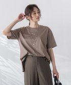 【ロートレ アモン/LAUTRE AMONT】の【WEB限定】【3サイズ】コットン汗じみ防止カットソー≪洗える/接触冷感≫ キャメル|ID: prp329100004547182 ipo3291000000032654153
