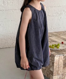 【アイモハ/aimoha / KIDS】の【aimoha-KIDS-】ギャザー入りバルーンオールインワン 人気、トレンドファッション・服の通販 founy(ファニー) ファッション Fashion キッズファッション KIDS ギャザー Gather サマー Summer サンダル Sandals シンプル Simple バルーン Balloon ロンパース Rompers 夏 Summer 定番 Standard 楽ちん Easy |ID:prp329100004547190