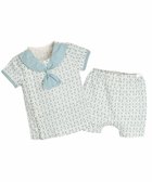 【モイモルン/moimoln / KIDS】のリボンタイトップス パンツ ブルーグリーン|ID: prp329100004547198 ipo3291000000032132607