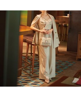 【プロポーション ボディドレッシング/PROPORTION BODY DRESSING】のリボンオールインワン 人気、トレンドファッション・服の通販 founy(ファニー) ファッション Fashion レディースファッション Ladies' Fashion Online ワンピース Dress オールインワン ワンピース All In One Dress ジャケット Jacket リボン Ribbon リラックス Relax |ID:prp329100004547203