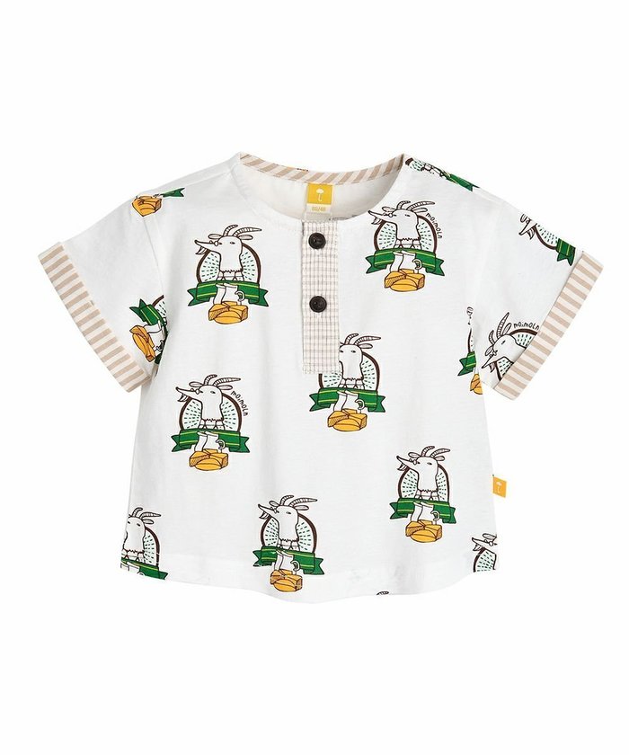 【モイモルン/moimoln / KIDS】の【セットアップ】アニマルモチーフトップス パンツ インテリア・キッズ・メンズ・レディースファッション・服の通販 founy(ファニー) https://founy.com/ ファッション Fashion キッズファッション KIDS トップス・カットソー Tops/Tees/Kids ボトムス Bottoms/Kids セットアップ Setup/Kids トップス Tops ストライプ Stripe セットアップ Set Up プリント Print |ID: prp329100004547241 ipo3291000000032133081