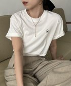 【カプリシューレマージュ/CAPRICIEUX LEMAGE】の【サイズ展開あり】1ポイントTシャツ ホワイト|ID: prp329100004547258 ipo3291000000033718863