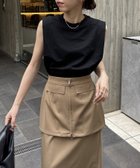 【カプリシューレマージュ/CAPRICIEUX LEMAGE】の【一枚でスタイルアップ】ノースリライトスウェットプルオーバー 人気、トレンドファッション・服の通販 founy(ファニー) ファッション Fashion レディースファッション WOMEN トップス・カットソー Tops/Tshirt パーカ Sweats プルオーバー Pullover スウェット Sweat おすすめ Recommend コンパクト Compact スラックス Slacks トレンド Trend ノースリーブ No Sleeve バイアス Bias ワイド Wide thumbnail ブラック|ID: prp329100004547259 ipo3291000000032317166