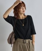 【リヴドロワ/RIVE DROITE】の【全骨格着やせ/ベストセラー】2wayテレコTシャツ ブラック|ID: prp329100004547281 ipo3291000000033529982