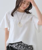 【インディヴィ/INDIVI】の【洗える/体型カバー】凹凸素材フレアデザイントップス ホワイト|ID: prp329100004547291 ipo3291000000032605125