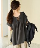 【フリークスストア/FREAK'S STORE】のピグメント 加工 シャーリング Vネック トップス【限定展開】 25SS ブラック|ID: prp329100004547308 ipo3291000000032728485