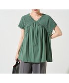 【フリークスストア/FREAK'S STORE】のピグメント 加工 シャーリング Vネック トップス【限定展開】 25SS グリーン|ID: prp329100004547308 ipo3291000000032728488
