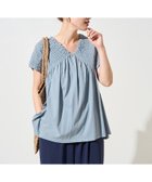 【フリークスストア/FREAK'S STORE】のピグメント 加工 シャーリング Vネック トップス【限定展開】 25SS ブルー|ID: prp329100004547308 ipo3291000000032728489