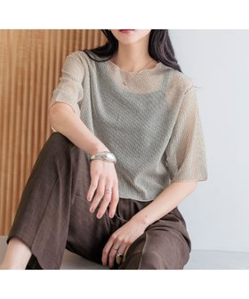 【ローリーズファーム/LOWRYS FARM】の【前後着用可能】シアーラッセル5S 人気、トレンドファッション・服の通販 founy(ファニー) ファッション Fashion レディースファッション Ladies' Fashion Online おすすめ Recommend インナー Inner キャミワンピース Cami Dress シンプル Simple ストライプ Stripe ラッセル Russell ワイド Wide |ID:prp329100004547347