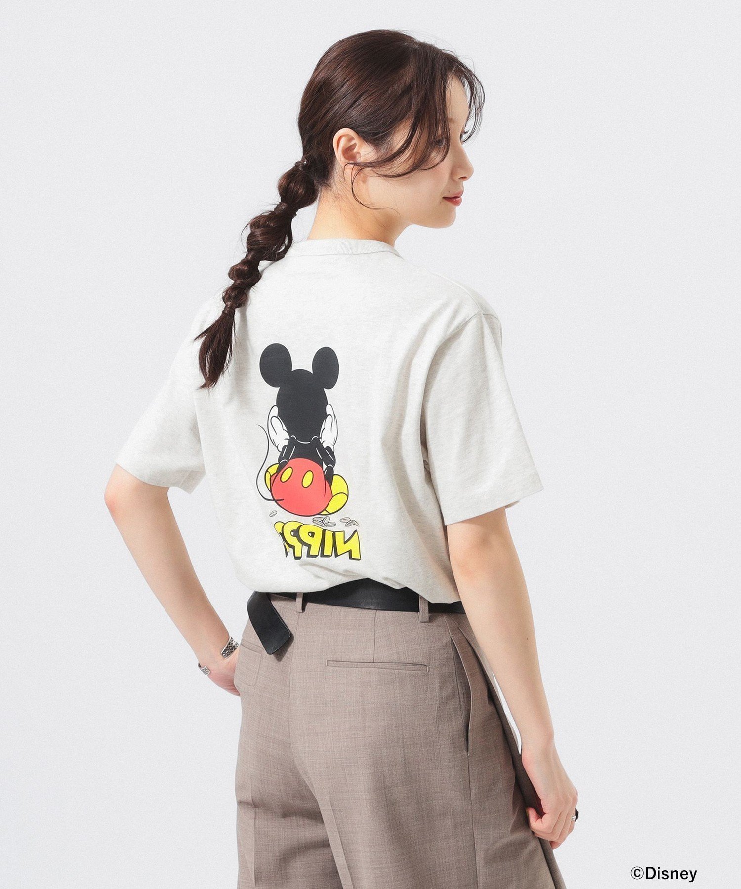 【ビームス ウイメン/BEAMS】の【7/25再値下げ】【別注】Champion / ミッキー Tシャツ 25SS ビームス限定 イージケア ディズニー 機能性 インテリア・キッズ・メンズ・レディースファッション・服の通販 founy(ファニー) 　ファッション　Fashion　レディースファッション　Fashion for Women　トップス・カットソー　Cut & Sew Tops　シャツ・ブラウス・オフィスカジュアル　Elegant Blouses & Button-Ups　ロングTシャツ・Tシャツ　Longline T-Shirts & Tees　2025年　2025　2025春夏・S/S　Spring/Summer 2025 SS25　プリント　Print, Printed Pattern　別注　Limited Edition, Custom Order　GREY|ID: prp329100004547349 ipo3291000000033115603