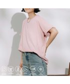 【フリークスストア/FREAK'S STORE】の【紫外線遮蔽率97.1%/UPF50】AIRDRY HIGHCOOL ロールアップTシャツ/接触冷感 速乾 UVカット 抗ピリング 25SS ピンク|ID: prp329100004547350 ipo3291000000033835585