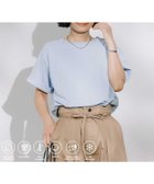 【フリークスストア/FREAK'S STORE】の【紫外線遮蔽率97.1%/UPF50】AIRDRY HIGHCOOL ロールアップTシャツ/接触冷感 速乾 UVカット 抗ピリング 25SS サックスブルー|ID: prp329100004547350 ipo3291000000033835587