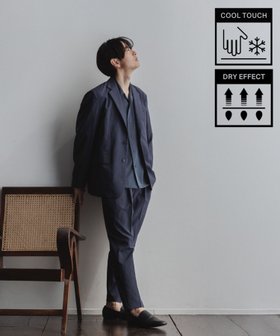 【アダムエロペ /ADAM ET ROPE' / MEN】の接触冷感【RIRANCHA】セットアップ / テーラードジャケット スラックス 人気、トレンドファッション・服の通販 founy(ファニー) ファッション Fashion メンズファッション Men's Style Online セットアップ Setup/Men 洗える Washable 軽量 Lightweight ジャケット Jacket スラックス Slacks セットアップ Set Up テーラード Tailored モダン Modern リラックス Relax ワーク Work お家時間・ステイホーム Home Time/Stay Home 夏 Summer 旅行 Travel エレガント 上品 Elegant ビジネス 仕事 通勤 Business |ID:prp329100004547391