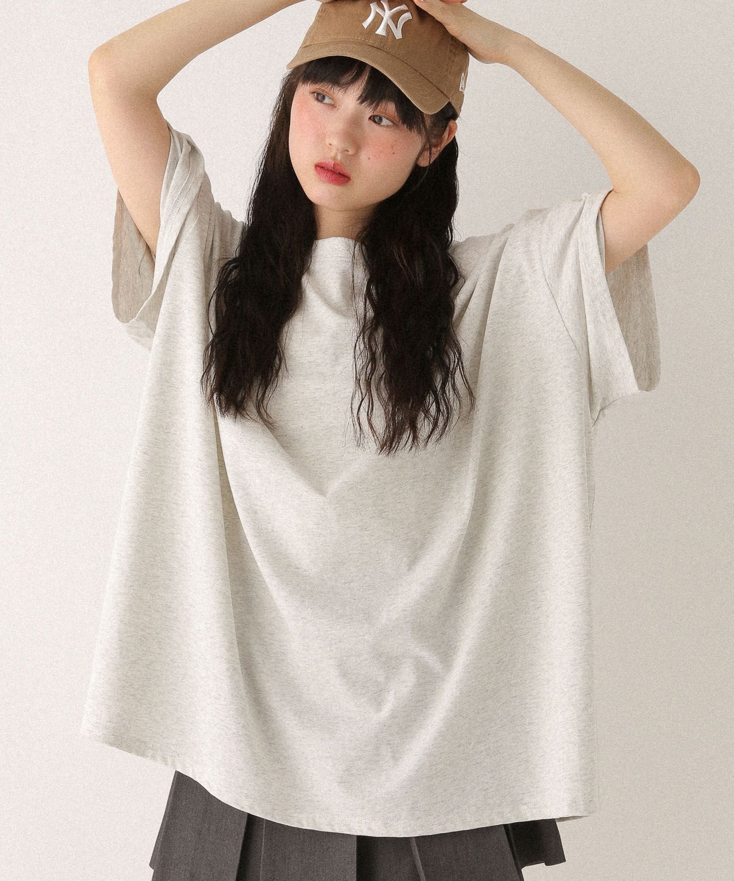 【ヘザー/Heather】のスーパーBIGシルエットTEE インテリア・キッズ・メンズ・レディースファッション・服の通販 founy(ファニー) 　ファッション　Fashion　レディースファッション　WOMEN　シンプル　Simple　スリット　Slit　デニム　Denim　ベーシック　Basic　ロング　Long　半袖　Short Sleeve　【新色】オートミール|ID: prp329100004547441 ipo3291000000032314465