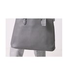 【アバハウス/ABAHOUSE / MEN】の【WEB別注】シボレザー 横型トートバッグ / クラッチバッグ付き / A4サイ グレー|ID: prp329100004547460 ipo3291000000032691978