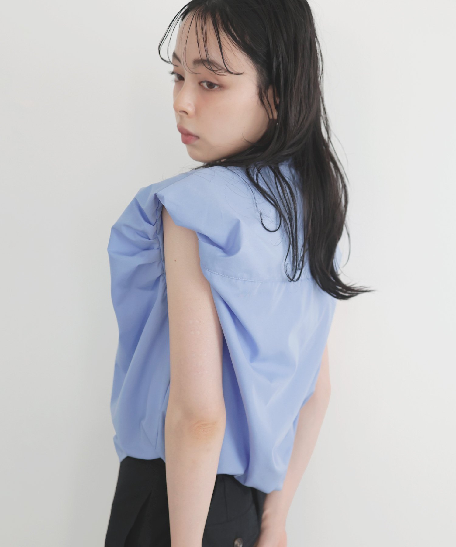 【リアン/Lian】のバルーンショルダーブラウス 人気、トレンドファッション・服の通販 founy(ファニー) 　ファッション　Fashion　レディースファッション　WOMEN　トップス・カットソー　Tops/Tshirt　シャツ/ブラウス　Shirts/Blouses　ノースリーブ　No Sleeve　 other-1|ID: prp329100004547482 ipo3291000000032266131