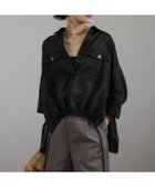 【サロン アダム エ ロペ/SALON adam et rope'】のシアーリネンスキッパードルマンシャツ ブラック(01)|ID: prp329100004547528 ipo3291000000032652213