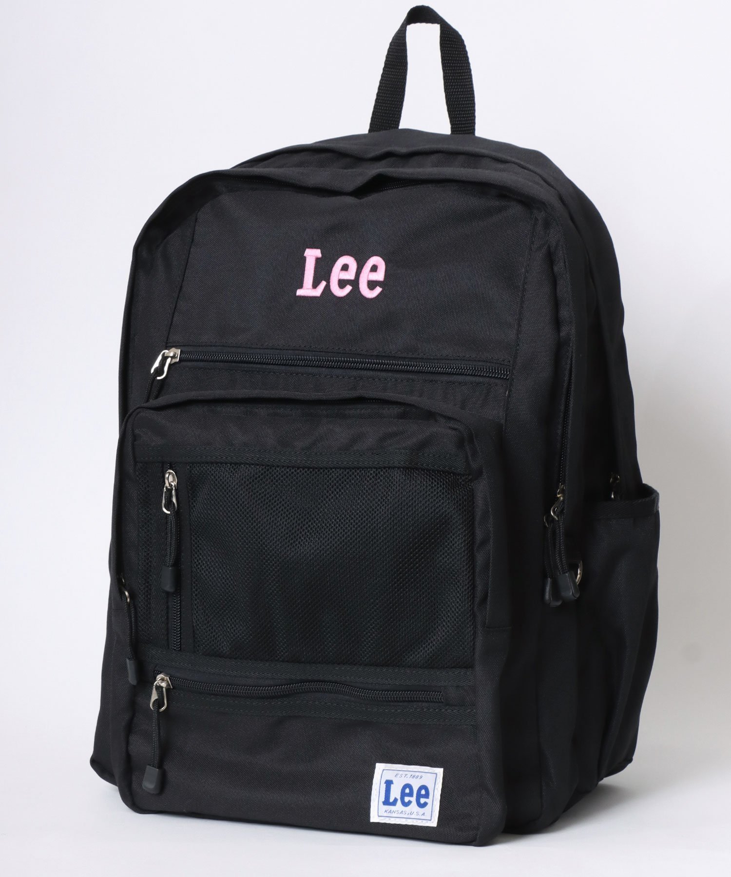 【ラザル/LAZAR / MEN】のLee リュック バックパック デイパック 大容量 ポケット 撥水 通勤 通学 インテリア・キッズ・メンズ・レディースファッション・服の通販 founy(ファニー) 　ファッション　Fashion　メンズファッション　Fashion for Men　アウトドア　Outdoor Clothing　カーゴパンツ　Cargo Pants, Utility Pants　クッション　Cushion, Throw Pillow　軽量　Lightweight, Ultra Light　シンプル　Simple, Minimal　ジャケット　Jacket, Outerwear　ジーンズ　Jeans, Denim Pants　スウェット / スエット　Sweatshirt, Sweatwear　スタンダード　Standard, Basic　スポーツ　Sports, Activewear　スラックス　Slacks, Dress Pants　センター　Center, Center Line　財布　Wallet, Purse　ダウン　Down, Puffer　デイパック　Daypack, Casual Backpack　デニム　Denim, Jeans Material　トレンド　Trend, Trending Now　定番　Standard, Basic Item　人気　Popular, Best Seller　パーカー　Hoodie, Parka　ビッグ　Big, Oversized　フロント　Front, Front Design　ベーシック　Basic, Essential　ポケット　Pocket, Pocket Detail　ミリタリー　Military, Army Style　メッシュ　Mesh, Net Fabric　メンズ　Men's, Menswear　ラウンド　Round, Round Neck　ブラック×ピンク|ID: prp329100004547541 ipo3291000000033509413