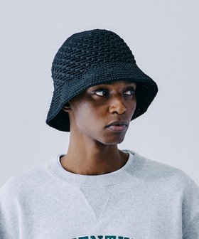 【ビショップ/Bshop / MEN】のハンドニット バケットハット MEN 人気、トレンドファッション・服の通販 founy(ファニー) ファッション Fashion メンズファッション Fashion for Men ハンド Hand, Handmade 手編み Hand-Knitted, Handmade Knit 軽量 Lightweight, Ultra Light |ID:prp329100004547611