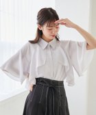 【マジェスティック レゴン/MAJESTIC LEGON】のシアーケープブラウス グレー|ID: prp329100004547614 ipo3291000000032628195