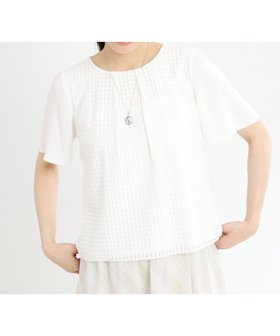 【リフレクト/Reflect】の【手洗い可】幾何柄レースブラウス 人気、トレンドファッション・服の通販 founy(ファニー) ファッション Fashion レディースファッション WOMEN トップス・カットソー Tops/Tshirt シャツ/ブラウス Shirts/Blouses インナー Inner シルク Silk ジャージ Jersey トレンド Trend レース Race ビジネス 仕事 通勤 Business 夏 Summer 春 Spring S/S・春夏 Ss・Spring/Summer |ID:prp329100004547623