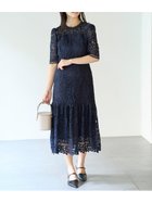 【セルフォード/CELFORD】のレースワンピース 人気、トレンドファッション・服の通販 founy(ファニー) ファッション Fashion レディースファッション WOMEN ワンピース Dress フラワー Flower モチーフ Motif レース Race エレガント 上品 Elegant 定番 Standard thumbnail NVY[089]|ID: prp329100004547974 ipo3291000000032260093