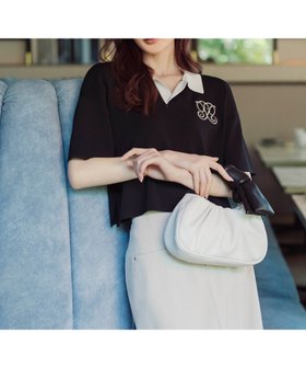 【プロポーション ボディドレッシング/PROPORTION BODY DRESSING】の半袖ラガーニット 人気、トレンドファッション・服の通販 founy(ファニー) ファッション Fashion レディースファッション WOMEN トップス・カットソー Tops/Tshirt ニット Knit Tops デニム Denim トレンド Trend フレア Flare 半袖 Short Sleeve |ID:prp329100004547995