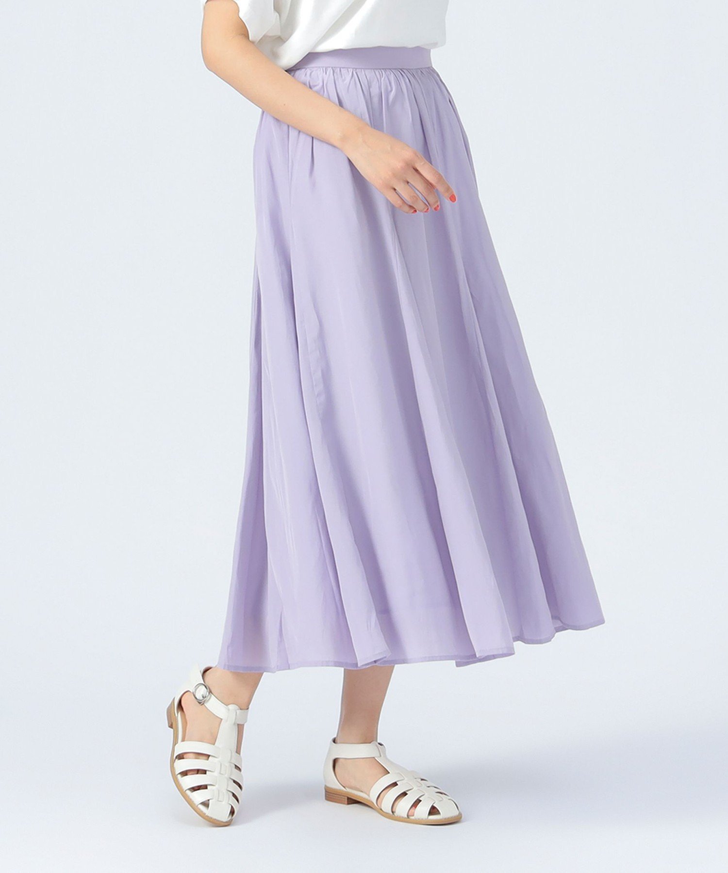 【ビームス ハート/BEAMS HEART】のミディ丈 ギャザーフレアスカート 人気、トレンドファッション・服の通販 founy(ファニー) 　ファッション　Fashion　レディースファッション　Fashion for Women　スカート　Skirts　Aライン・フレアスカート　A-Line & Flared Skirts　エレガント 上品　Elegant　ギャザー　Gathered, Ruffled　サンダル　Sandals, Summer Shoes　とろみ　Fluid, Flowy Fabric　バランス　Balance, Style Balance　フレア　Flare, Flared　ポケット　Pocket, Pocket Detail　 other-1|ID: prp329100004548055 ipo3291000000032724024