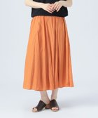 【ビームス ハート/BEAMS HEART】のミディ丈 ギャザーフレアスカート ORANGE|ID: prp329100004548055 ipo3291000000032724029