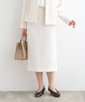 【インディヴィ/INDIVI】の【SETUP可能/セレモニー】バスケットツィードストレートスカート 人気、トレンドファッション・服の通販 founy(ファニー) ファッション Fashion レディースファッション WOMEN セットアップ Setup スカート Skirt シューズ Shoes ストレート Straight セレモニー Ceremony チェック Check ツィード Tweed バスケット Basket フィット Fit フラット Flat ロング Long エレガント 上品 Elegant 春 Spring |ID:prp329100004548062