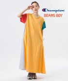 【ビームス ウイメン/BEAMS】の【7/3新規値下げ】【別注】Champion / ショートスリーブ Aライン ドレス 25SS スポーツミックス ワンピース 旅行 リラックスワンピース イージーケア YELLOW|ID: prp329100004548122 ipo3291000000032729889