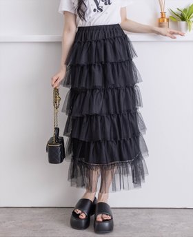 【クリア/clear】のチュール6段ティアードスカート 人気、トレンドファッション・服の通販 founy(ファニー) ファッション Fashion レディースファッション WOMEN スカート Skirt ティアードスカート Tiered Skirts ガーリー Girly シンプル Simple チュール Tulle ティアードスカート Tiered Skirt トレンド Trend |ID:prp329100004548227