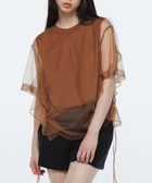 【アダム エ ロペ/ADAM ET ROPE'】の【サステナブル】・【定番人気】ギャザーチュールトップス 人気、トレンドファッション・服の通販 founy(ファニー) ファッション Fashion レディースファッション Fashion for Women トップス・カットソー Cut & Sew Tops 2025年 2025 2025春夏・S/S Spring/Summer 2025 SS25 カットソー Cut and Sewn Top ギャザー Gathered, Ruffled シアー Sheer, See-Through チュール Tulip, Tulip Motif ノースリーブ Sleeveless, No-Sleeve フェミニン Feminine, Girly エレガント 上品 Elegant 人気 Popular, Best Seller 夏 Summer 定番 Standard, Basic Item 春 Spring S/S・春夏 SS, Spring/Summer, Warm Season thumbnail ブラウン(22)|ID: prp329100004548246 ipo3291000000033368388