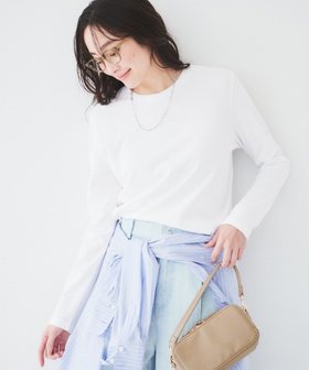 【アンタイトル/UNTITLED】のドライタッチ ロングスリーブTシャツ 人気、トレンドファッション・服の通販 founy(ファニー) ファッション Fashion レディースファッション Fashion for Women トップス・カットソー Cut & Sew Tops シャツ・ブラウス・オフィスカジュアル Elegant Blouses & Button-Ups ロングTシャツ・Tシャツ Longline T-Shirts & Tees インナー Innerwear ジャケット Jacket, Outerwear スウェット / スエット Sweatshirt, Sweatwear スリーブ Sleeve, Long Sleeve / Short Sleeve ツイル Twist, Twisted Detail ベーシック Basic, Essential ロング Long, Long-Length ヴィンテージ Vintage Style |ID:prp329100004548256