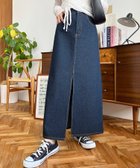 【モーメントプラス/moment+ / MEN】のフロントスリットデニムスカート 人気、トレンドファッション・服の通販 founy(ファニー) ファッション Fashion メンズファッション Fashion for Men おすすめ Recommended / Our Picks カットソー Cut and Sewn Top シンプル Simple, Minimal スリット Slit, Slit Detail デニム Denim, Jeans Material フィット Fit, Slim Fit フロント Front, Front Design ポケット Pocket, Pocket Detail thumbnail インディゴブルー|ID: prp329100004548261 ipo3291000000033545041