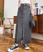 【モーメントプラス/moment+ / MEN】のフロントスリットデニムスカート 人気、トレンドファッション・服の通販 founy(ファニー) ファッション Fashion メンズファッション Fashion for Men おすすめ Recommended / Our Picks カットソー Cut and Sewn Top シンプル Simple, Minimal スリット Slit, Slit Detail デニム Denim, Jeans Material フィット Fit, Slim Fit フロント Front, Front Design ポケット Pocket, Pocket Detail thumbnail ブラック系その他|ID: prp329100004548261 ipo3291000000033545045