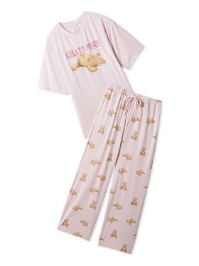 【ジェラート ピケ/gelato pique】の【ONLINE限定】【接触冷感】ベアワンポイントTシャツ ロングパンツセット 人気、トレンドファッション・服の通販 founy(ファニー) ファッション Fashion レディースファッション WOMEN パンツ Pants おすすめ Recommend なめらか Smooth ギフト プレゼント Gift Present コレクション Collection セットアップ Set Up プリント Print ロング Long ワンポイント One Point |ID:prp329100004548341
