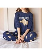 【ジェラート ピケ/gelato pique】の【ONLINE限定】【接触冷感】ベアワンポイントTシャツ ロングパンツセット 人気、トレンドファッション・服の通販 founy(ファニー) ファッション Fashion レディースファッション WOMEN パンツ Pants おすすめ Recommend なめらか Smooth ギフト プレゼント Gift Present コレクション Collection セットアップ Set Up プリント Print ロング Long ワンポイント One Point thumbnail NVY[089]|ID: prp329100004548341 ipo3291000000032142822