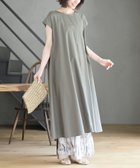 【アールピーエス/rps】のフレンチスリーブワイドワンピース 人気、トレンドファッション・服の通販 founy(ファニー) ファッション Fashion レディースファッション Fashion for Women ワンピース Dresses インド Indian Textile コンパクト Compact, Small Size シンプル Simple, Minimal スリーブ Sleeve, Long Sleeve / Short Sleeve バランス Balance, Style Balance フレア Flare, Flared フレンチ French, French Style ポケット Pocket, Pocket Detail thumbnail カーキ|ID: prp329100004548393 ipo3291000000032729465