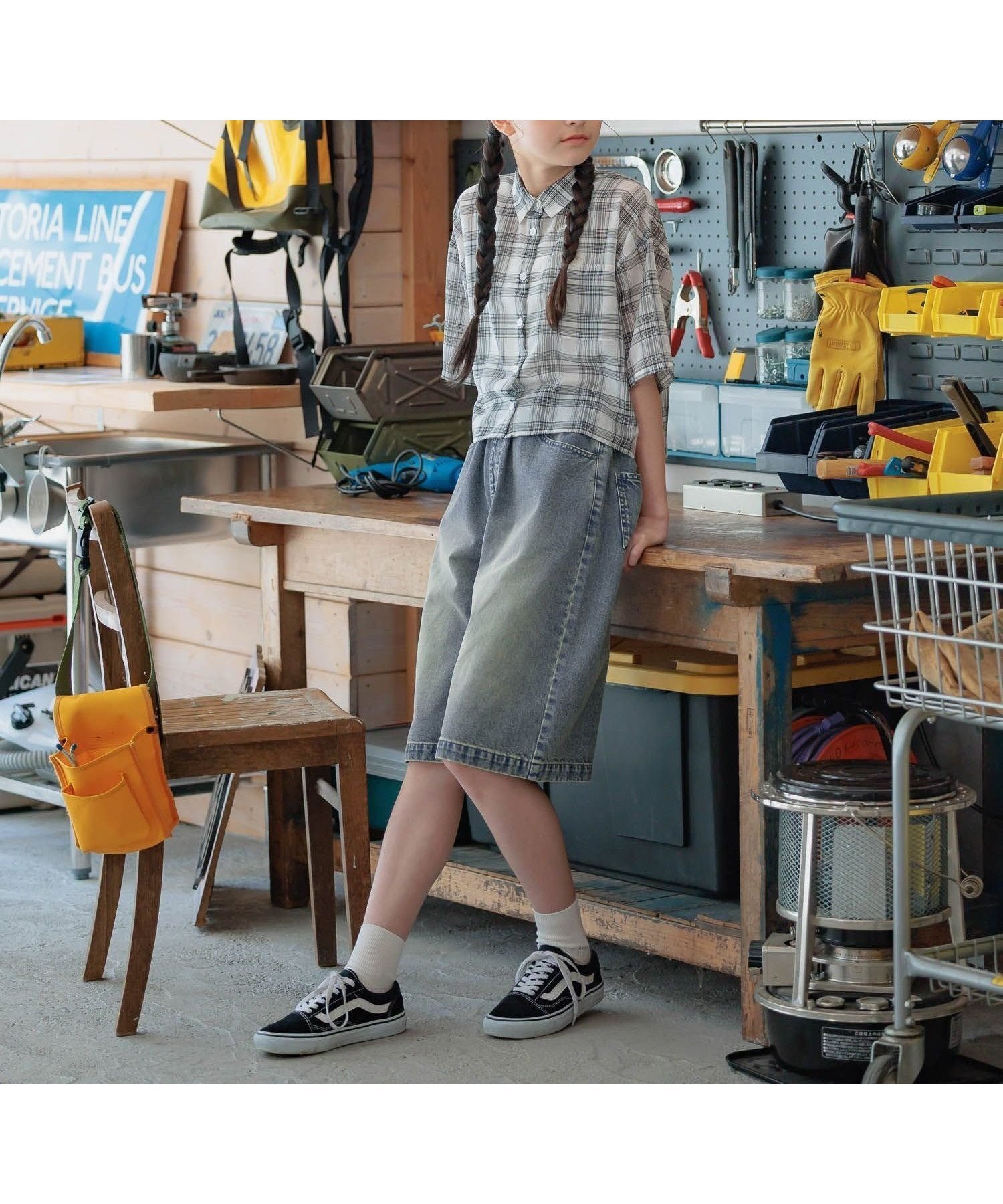 【グローバルワーク/GLOBAL WORK / KIDS】のイージーDRYシアーシャツ半袖/キッズ/452263 インテリア・キッズ・メンズ・レディースファッション・服の通販 founy(ファニー) 　ファッション　Fashion　キッズファッション　KIDS　クロップド　Cropped　シンプル　Simple　半袖　Short Sleeve　チェック08|ID: prp329100004548421 ipo3291000000032143561