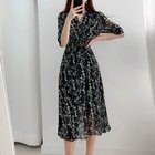 【ミニミニストア/miniministore】の花柄 フレアワンピース春夏カシュクール風 人気、トレンドファッション・服の通販 founy(ファニー) ファッション Fashion レディースファッション WOMEN ワンピース Dress カシュクール Cachecoeur シャーリング Shirring フェミニン Feminine フレア Flare エレガント 上品 Elegant 半袖 Short Sleeve 夏 Summer 旅行 Travel 春 Spring S/S・春夏 Ss・Spring/Summer thumbnail ブラック|ID: prp329100004548449 ipo3291000000032143872