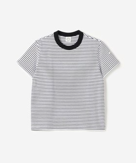【ビショップ/Bshop】のクルーネック半袖Tシャツ WOMEN 人気、トレンドファッション・服の通販 founy(ファニー) ファッション Fashion レディースファッション Fashion for Women トップス・カットソー Cut & Sew Tops シャツ・ブラウス・オフィスカジュアル Elegant Blouses & Button-Ups ロングTシャツ・Tシャツ Longline T-Shirts & Tees ストレッチ Stretch, Stretchy Fabric フィット Fit, Slim Fit ボーダー Border, Stripe レギュラー Regular, Standard Fit 半袖 Short Sleeve, Half Sleeve |ID:prp329100004548500